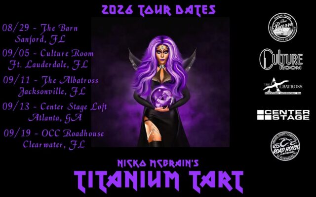 Hello Boys and Girls! Nicko and the gang are beyond excited to announce Titanium Tart has booked a mini tour this fall! We'll be hitting some of our favorite venues and also some new places, too! We hope to see you all out there, Somewhere...... on tour. Ticket links below.

https://linktr.ee/TitaniumTartTickets?utm_source=linktree_profile_share&ltsid=ddfdc2fe-dcf6-41b0-b15c-06d90dcf767c