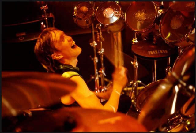 We can't wait to see you all on Dec 12th for our 17th annual block party! What kit should we bring this year? It won't be this one as Nicko sadly sold it after the World Piece tour, partly because of Bruce! If you've read Nicko's book Hello Boys and Girls then you'll know why! Nicko Boomertat McBrain